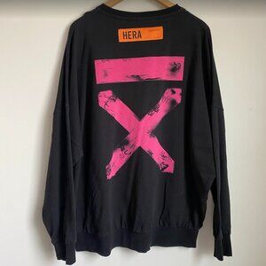 Hera London Graphic Sweatshirt 100% Cotton Oversized Size XL
